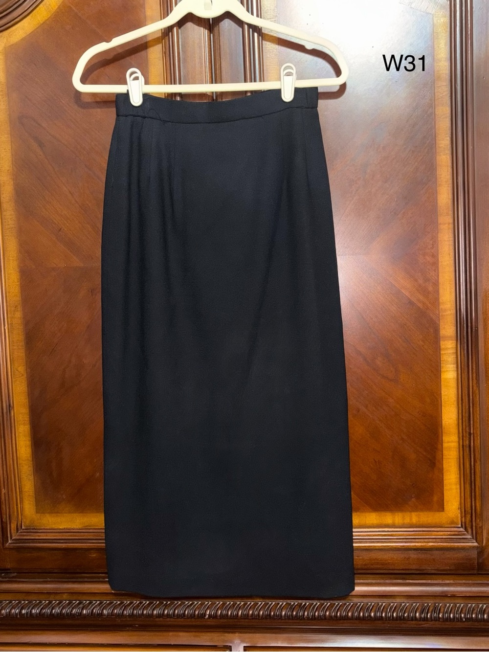 Preston & York Black Tailored Pencil Skirt